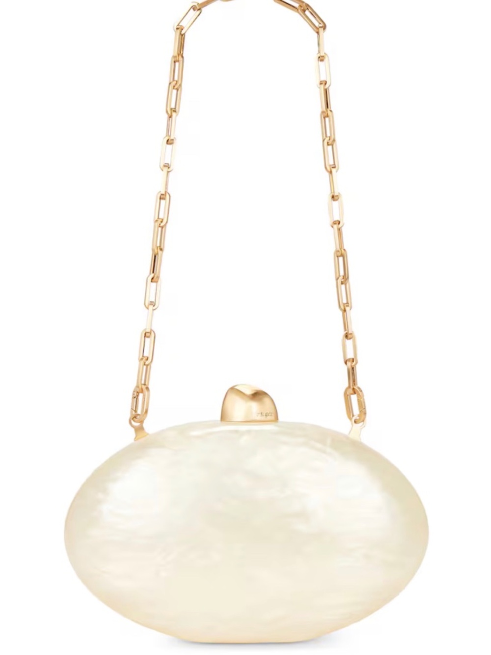Cult Gaia Eviana Clutch in Ivory
